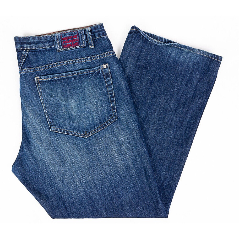 Marithe Francois Girbaud Wide Leg Mens Jeans Dark Wash Size 40x32